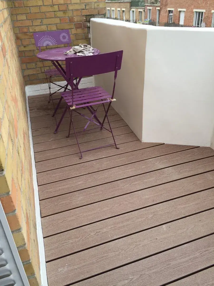 Réaménagement d'un balcon 92110 Clichy La Garenne